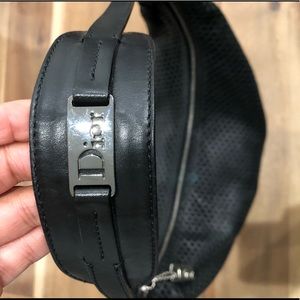 DIOR black leather handbag